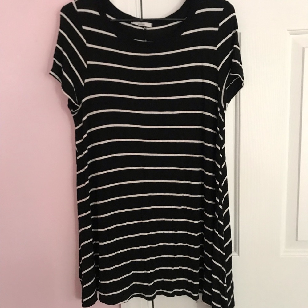 Black & White Striped Dress